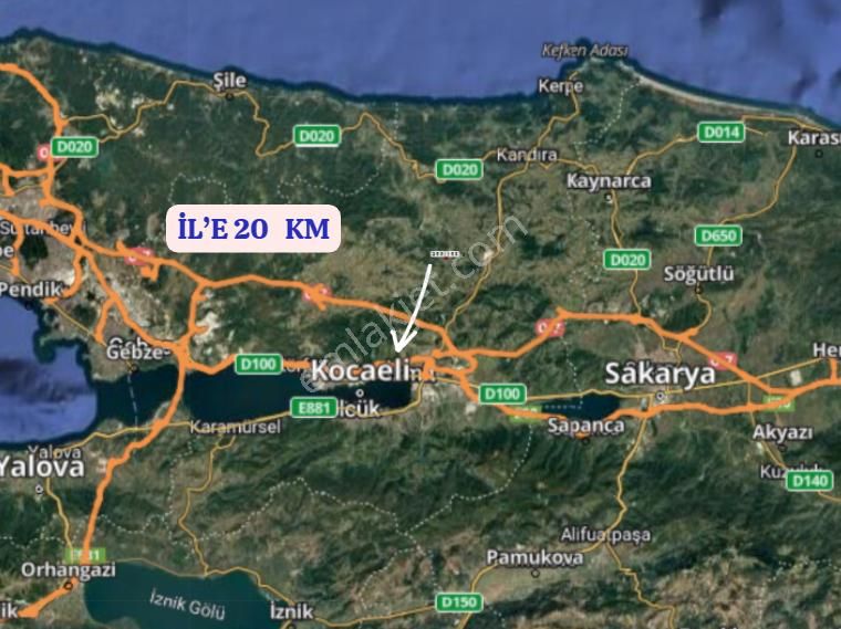 Kocaeli İzmit Şahinler Köyünde 808 M² Tarla Satılıktır - Görsel 7