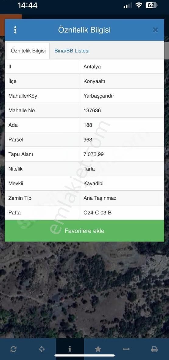 Yarbaşçandırda Elektrik-su Aboneli 7073m2 Yatırımlık Arsa