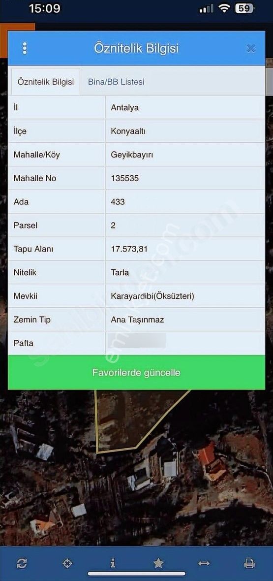 Geyikbayırında Asfalt Yola Cephe Yatırımlık Takaslı 4400m2 Arsa - Görsel 2