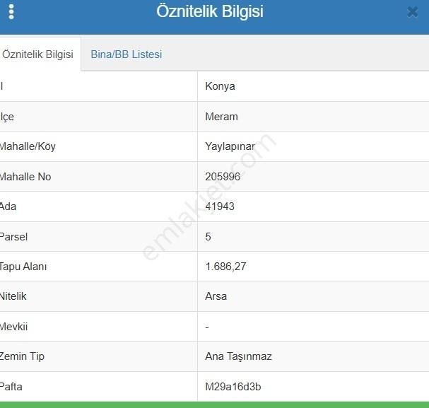 Meram Yaylapınar 2 Kat İmarlı, 1686m² Müstakil Satılık Arsa. - Görsel 7