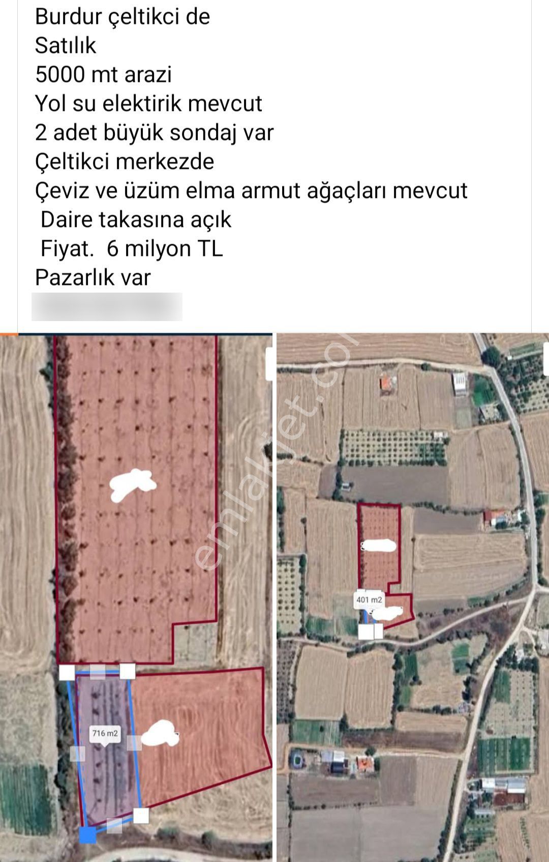 Burdur Çeltikci Merkezde