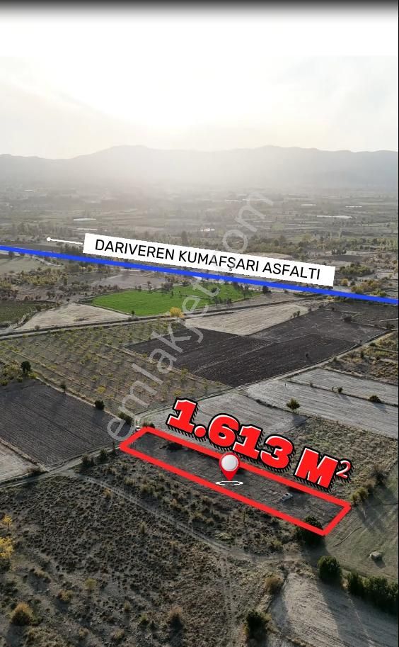 Şahin Emlaktan Denizli Acıpayam Darıveren Mah. 1.613 M² Resmi Yolu Olan Satılık Tarla