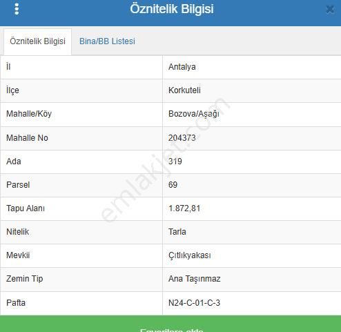 Antalya Korkuteli Bozova Mah. 1.872 M2 Resmi Yolu Var - Görsel 20