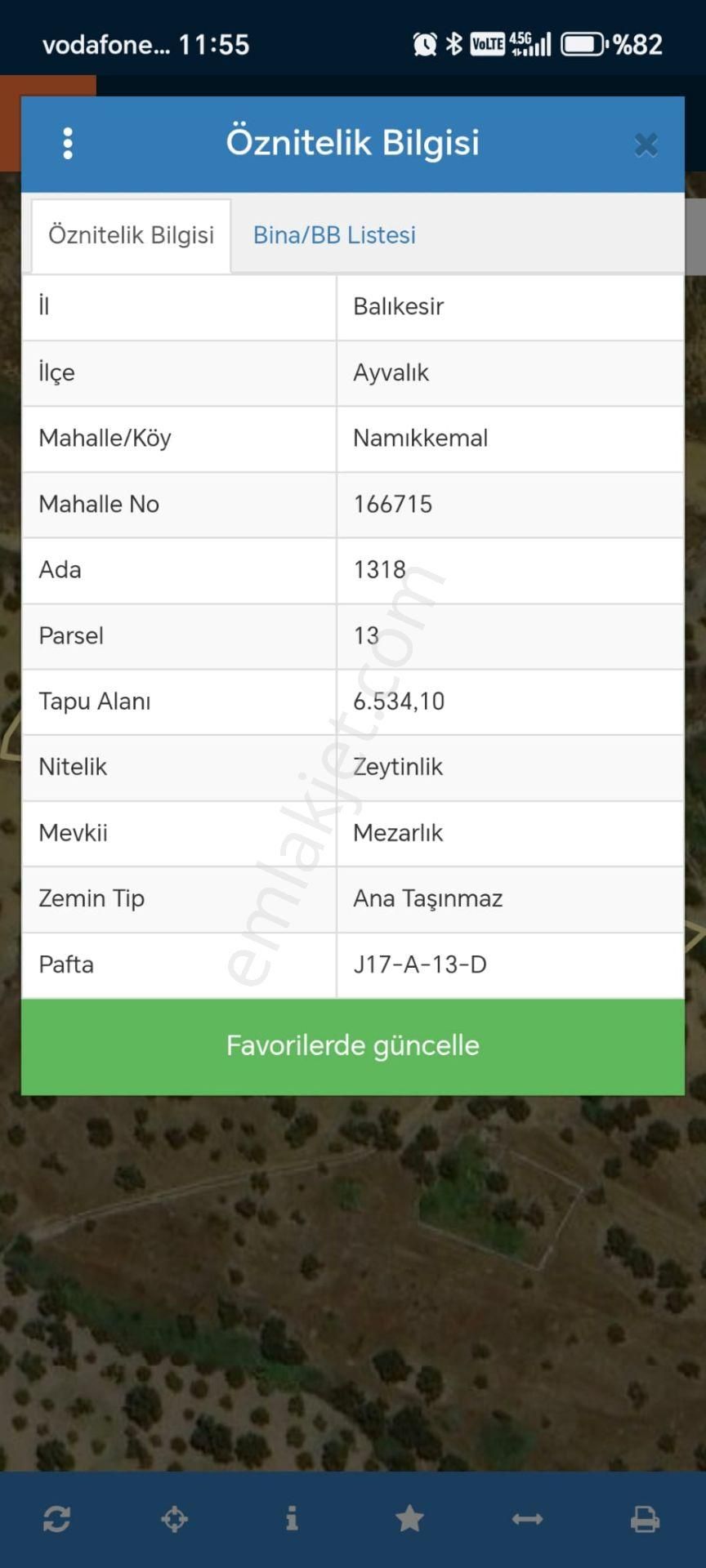 Cunda Adasında Müstakil Parsel 6534 M2 Satılık Zeytinlik - Görsel 5