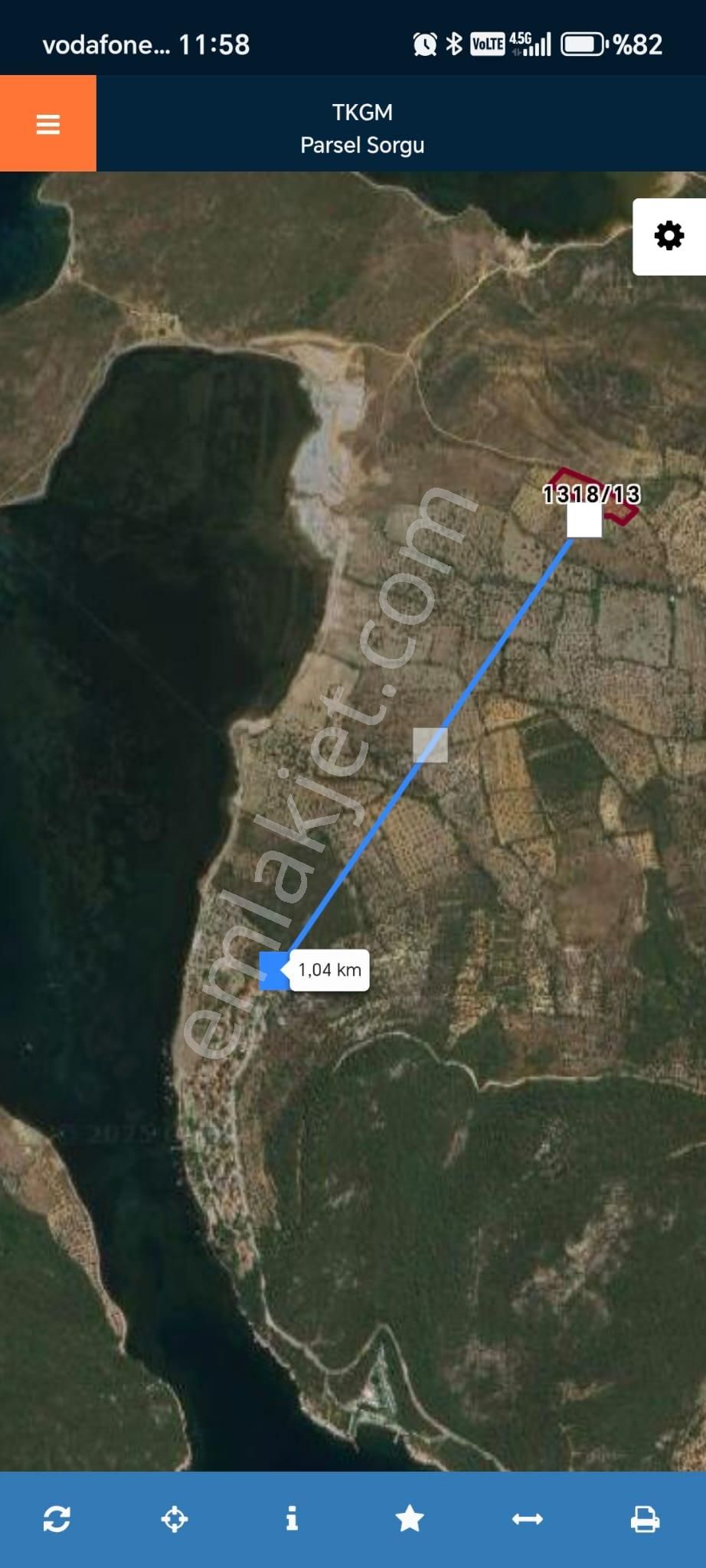 Cunda Adasında Müstakil Parsel 6534 M2 Satılık Zeytinlik - Görsel 2