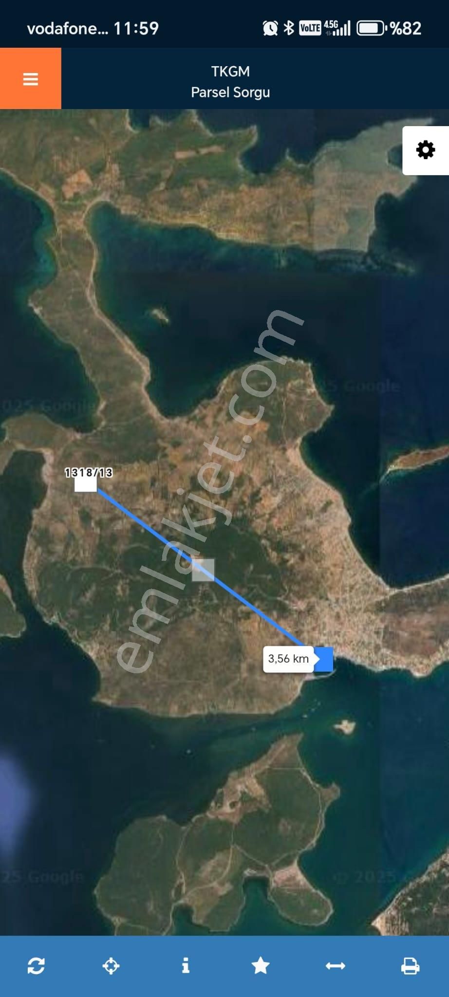 Cunda Adasında Müstakil Parsel 6534 M2 Satılık Zeytinlik - Görsel 4