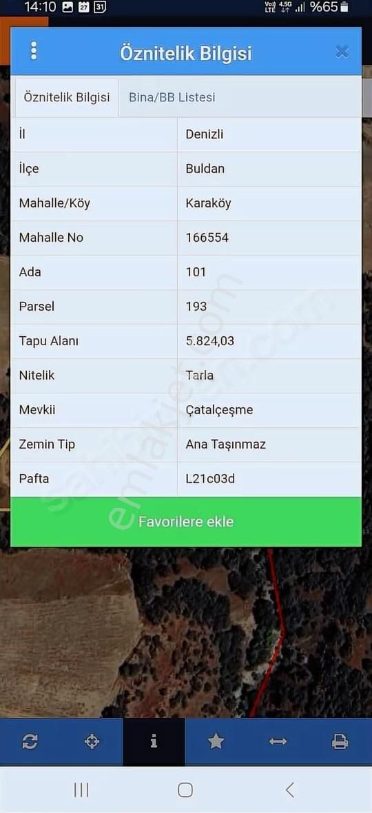Buldan Karaköy Satılık Fırsat Tarla - Görsel 2