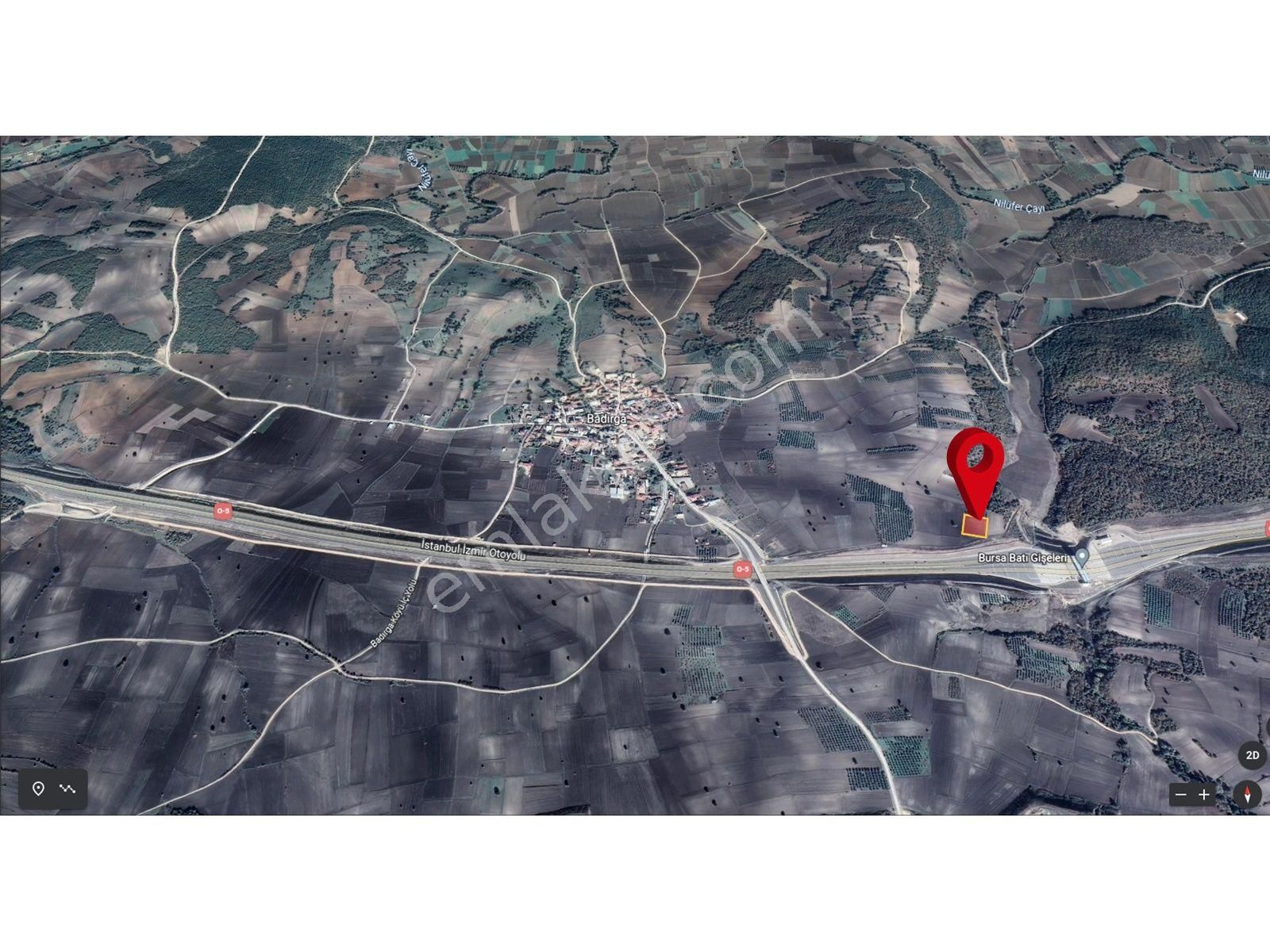 Badırga Da İstanbul İzmir Yoluna Cephe Takasa Açık Satılık Tarla - Görsel 6