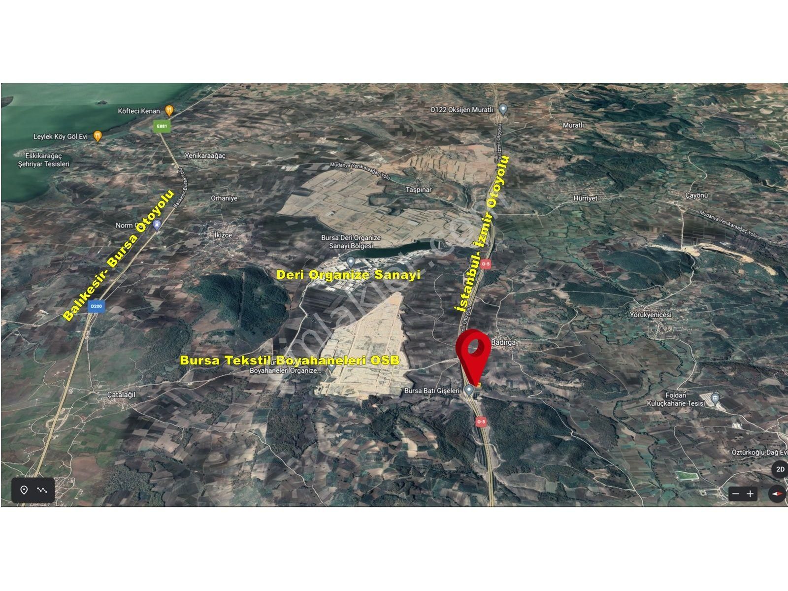 Badırga Da İstanbul İzmir Yoluna Cephe Takasa Açık Satılık Tarla - Görsel 3