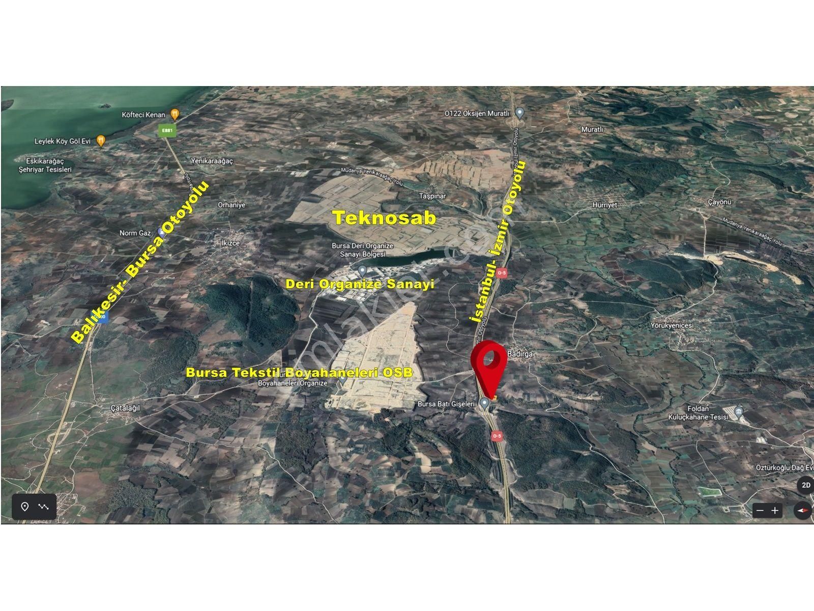 Badırga Da İstanbul İzmir Yoluna Cephe Takasa Açık Satılık Tarla - Görsel 12