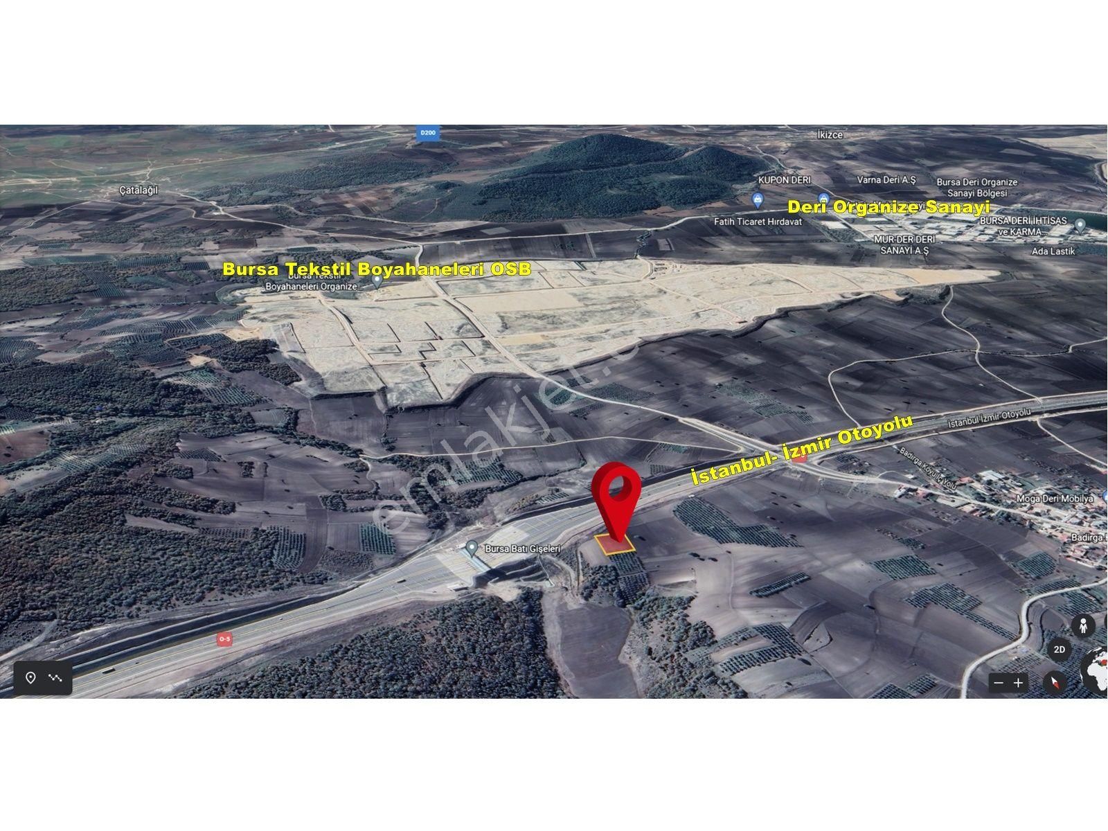 Badırga Da İstanbul İzmir Yoluna Cephe Takasa Açık Satılık Tarla - Görsel 4