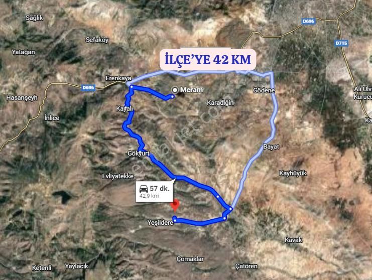 Konya Meram Yeşildere Köyünde 3.544 M² Tarla Satılıktır - Görsel 5