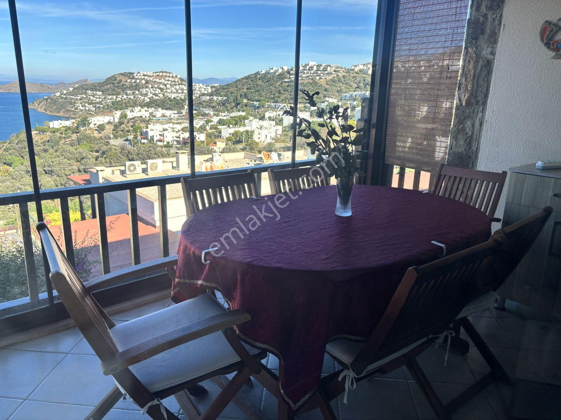 Bodrum Koyunbaba'da Kiralık Site İçi Eşyalı Deniz Manzaralı Daire - Görsel 13