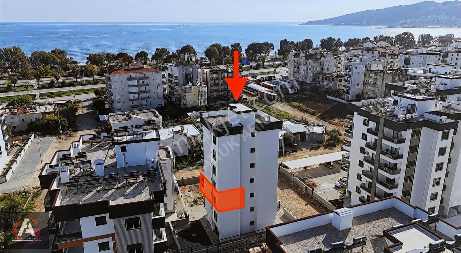 Denize Çok Yakın Ve Deniz Manzaralı Oturuma Hazır İskanlı 1+1 - Görsel 9