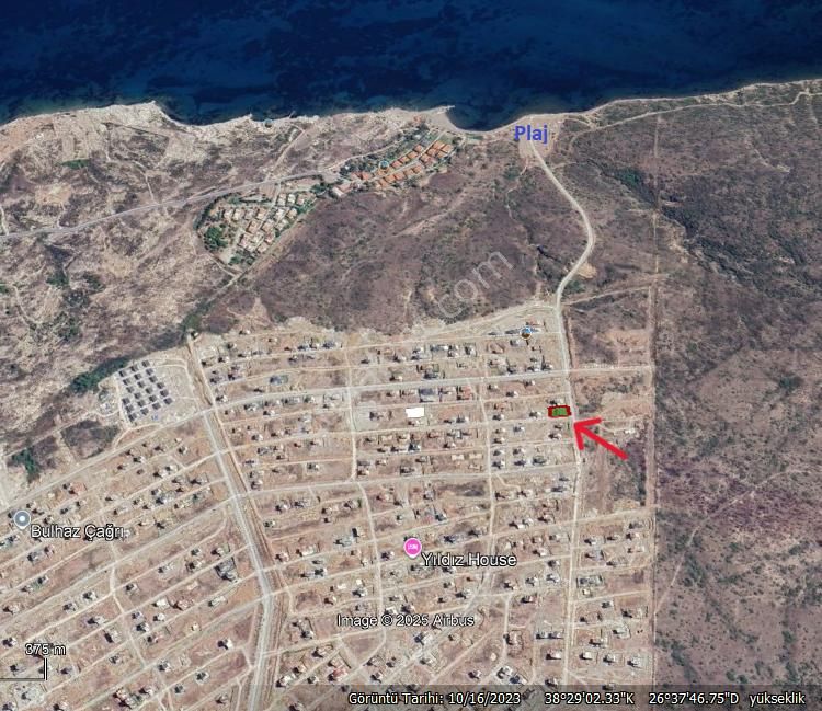 Karaburun Mordoğan Kamukent’te Deniz Manzaralı, Köşe Konumda Villa Arsası - Görsel 9