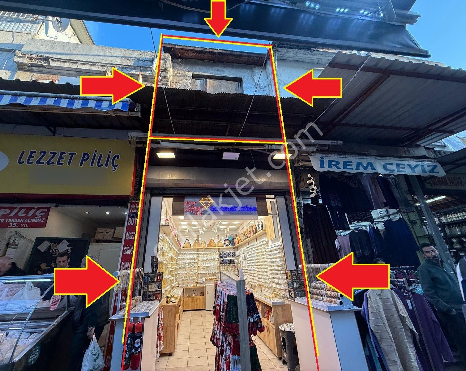 Konak Kemeraltı Paşa Cami Ye Yakın Yol Üstü 30 M2 İki Katlı Satılık Dükkan - Görsel 2