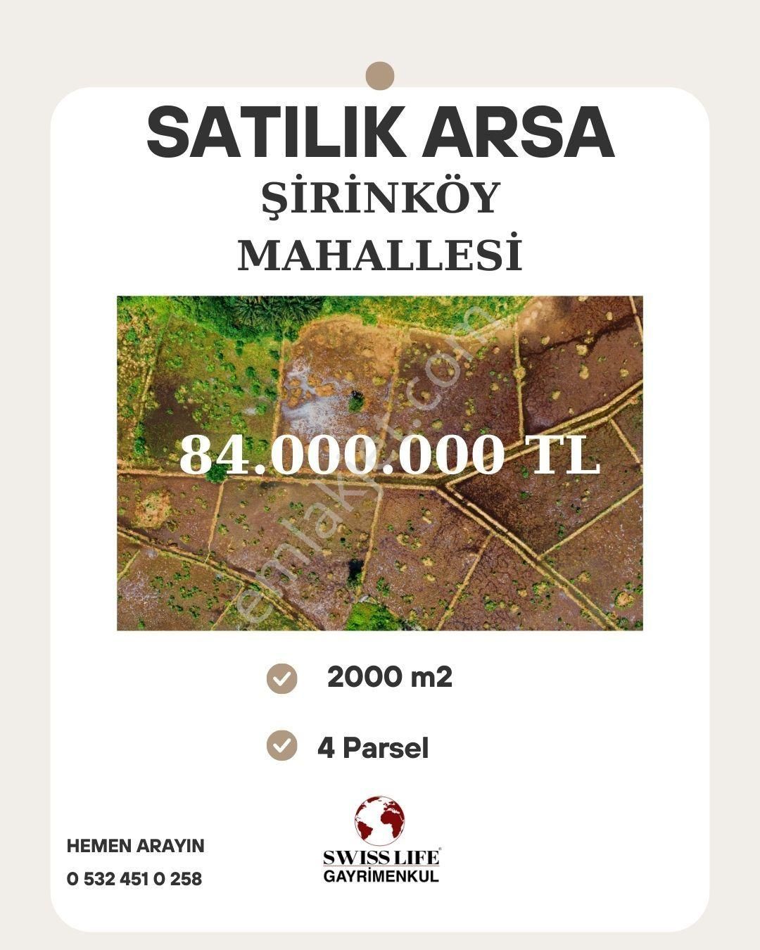 Swıss Lıfe'dan Şirinköy Mahallesi'nde 2000 M² Tarla