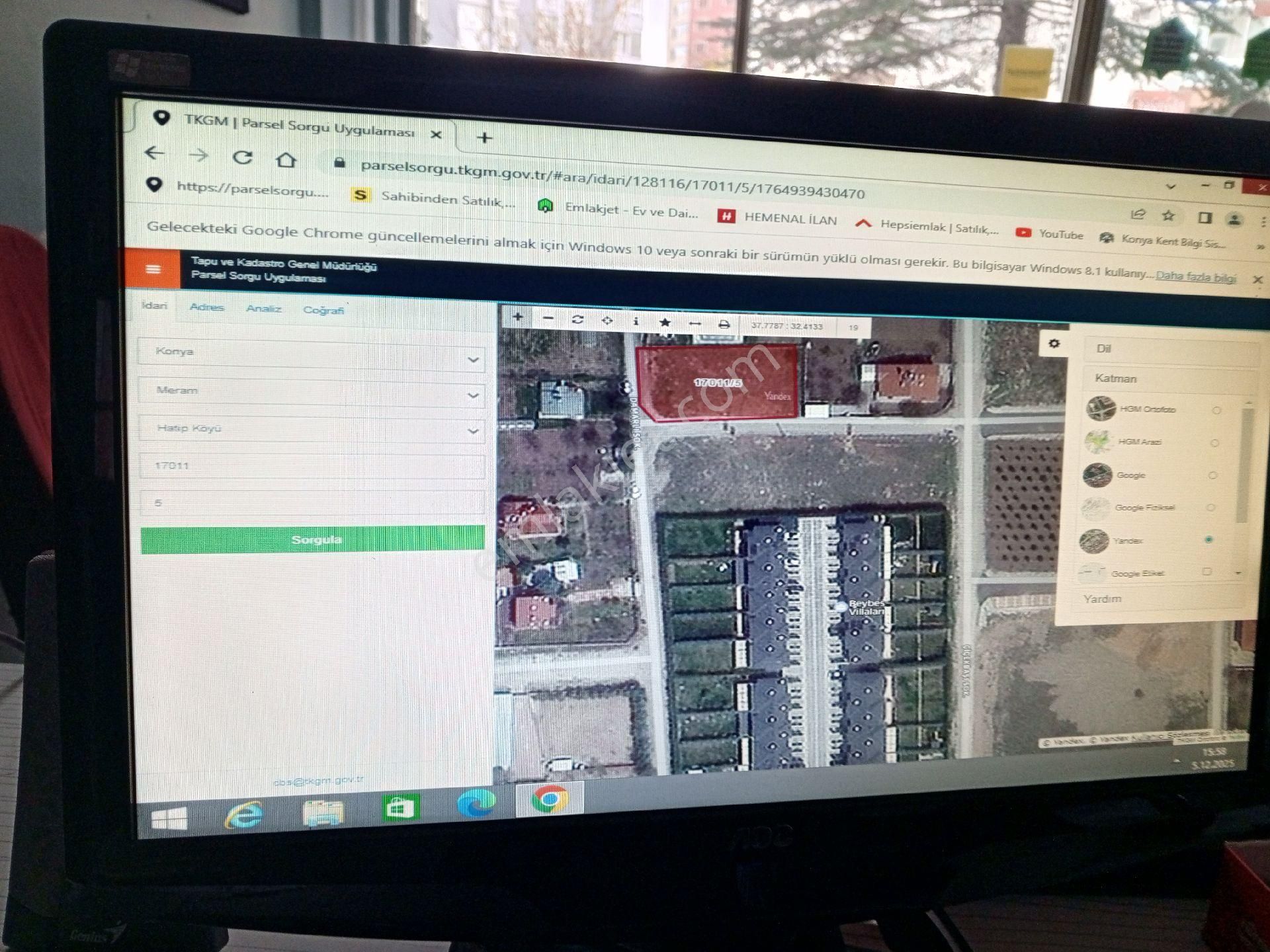 Konya Meram Hatıp(beybes Mah.) 1.010 M2 Satılık Villa Arsası - Görsel 2