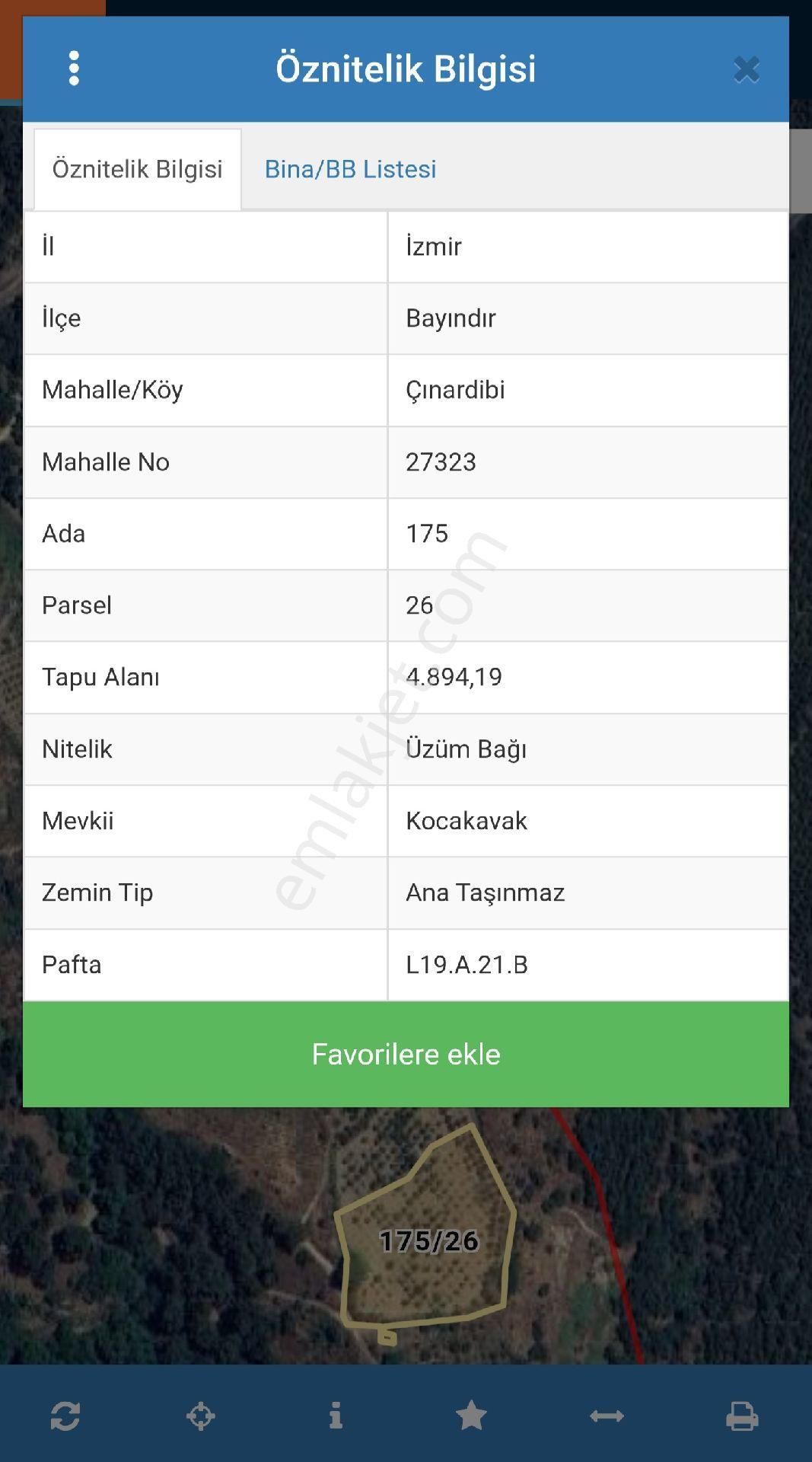 İzmir Bayındır Çınardibi'nde 4.894 M2 Kiraz Bahçesi Taş Ev. Açıklamayı Okuyunuz. - Görsel 6
