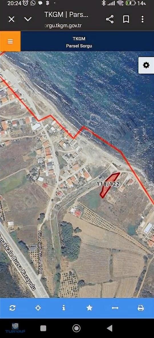 Çanakkale Lapseki Gürecealti Mevkiinde Satılık Arsa - Görsel 2