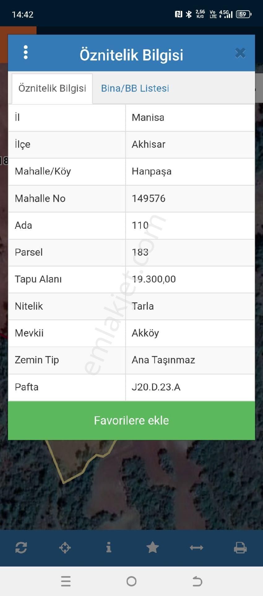 📌 Manisa Akhisar Hanpaşa – Satılık 40 Dönüm Tarla