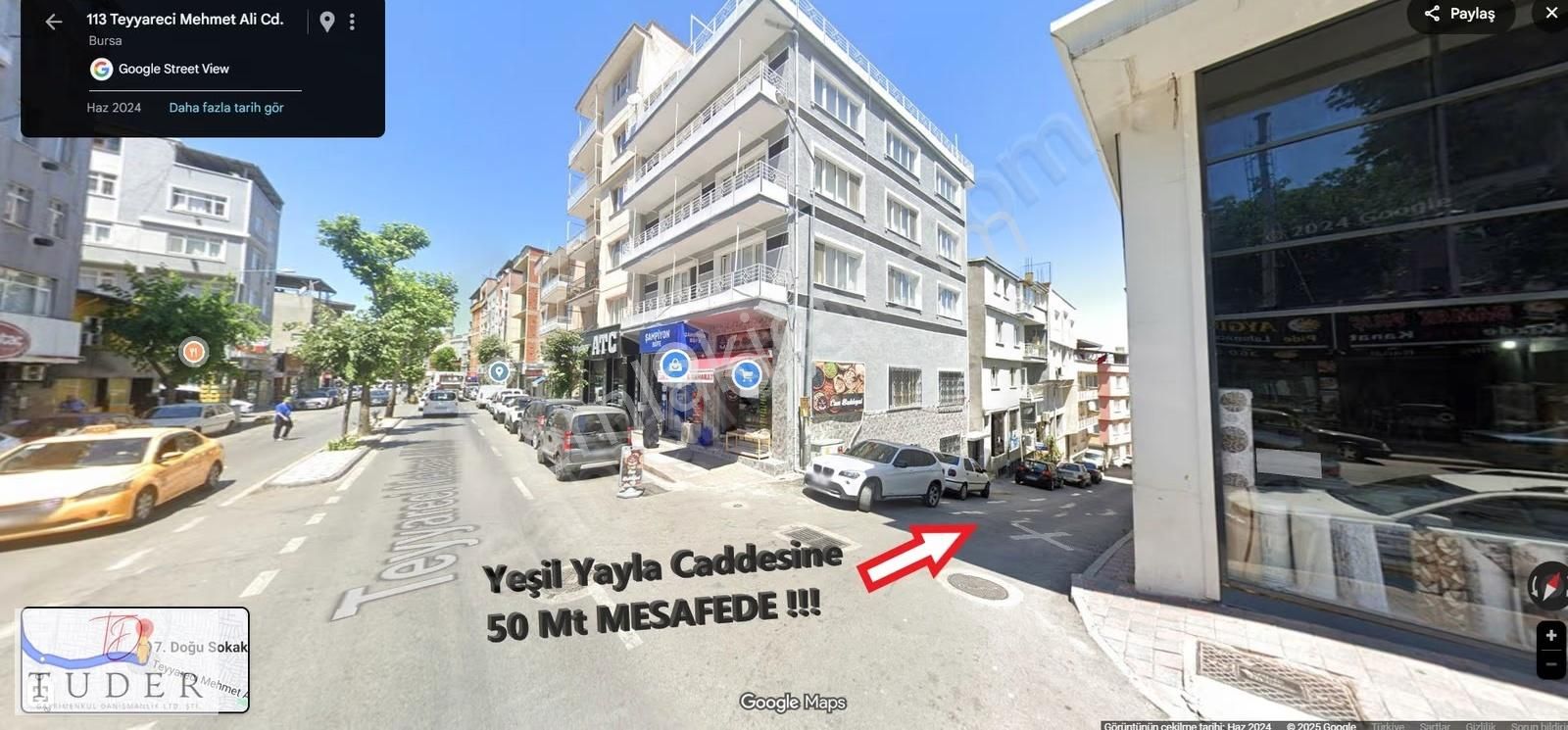 Yeşilyayla Cad. 50 Mt 4 Katlı Komple Bina 35-40 Bin Getirili