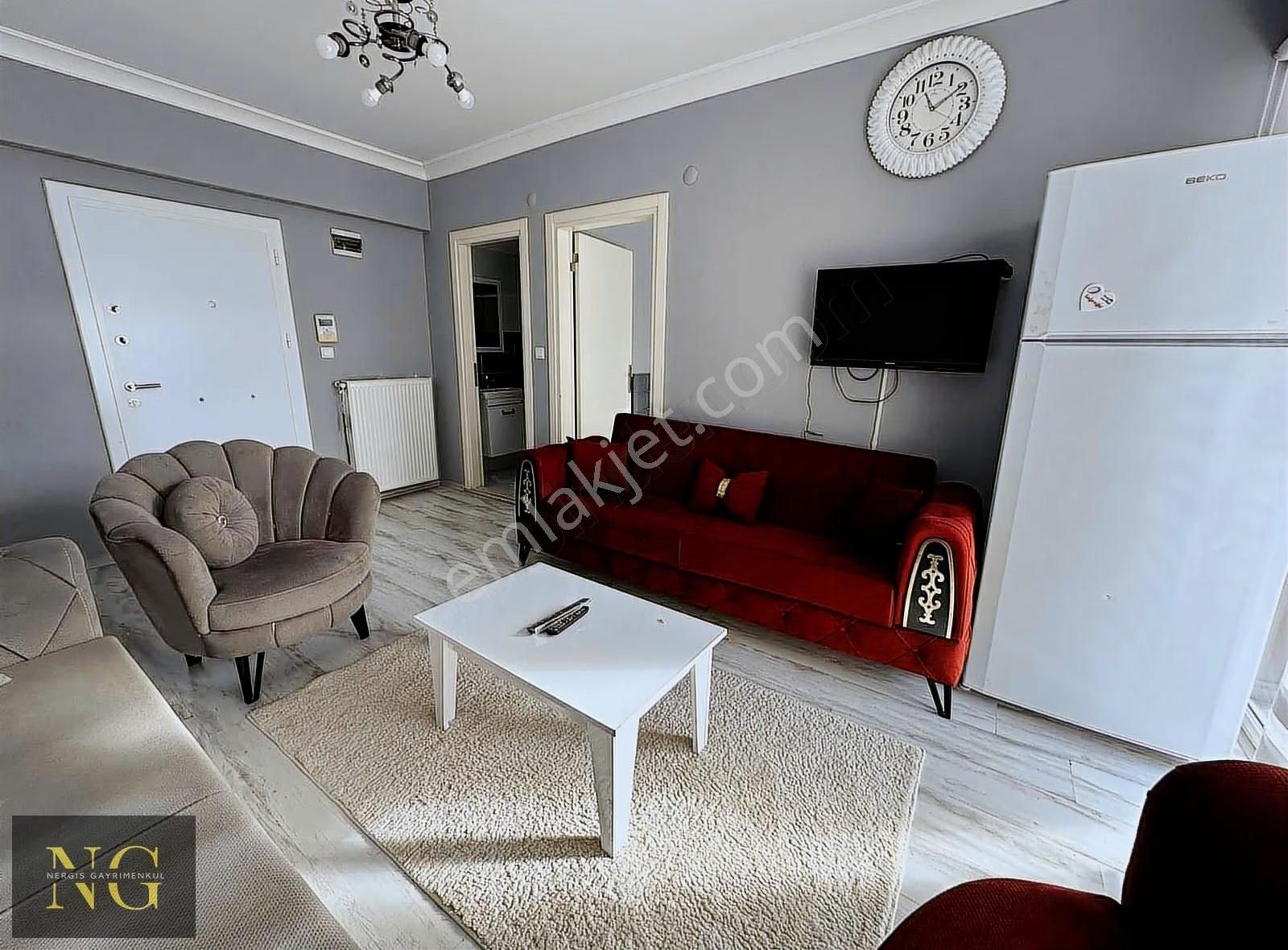 Nergisden Kiralık Site İçi Otoparklı Klimalı 1+1 Daire - Görsel 10