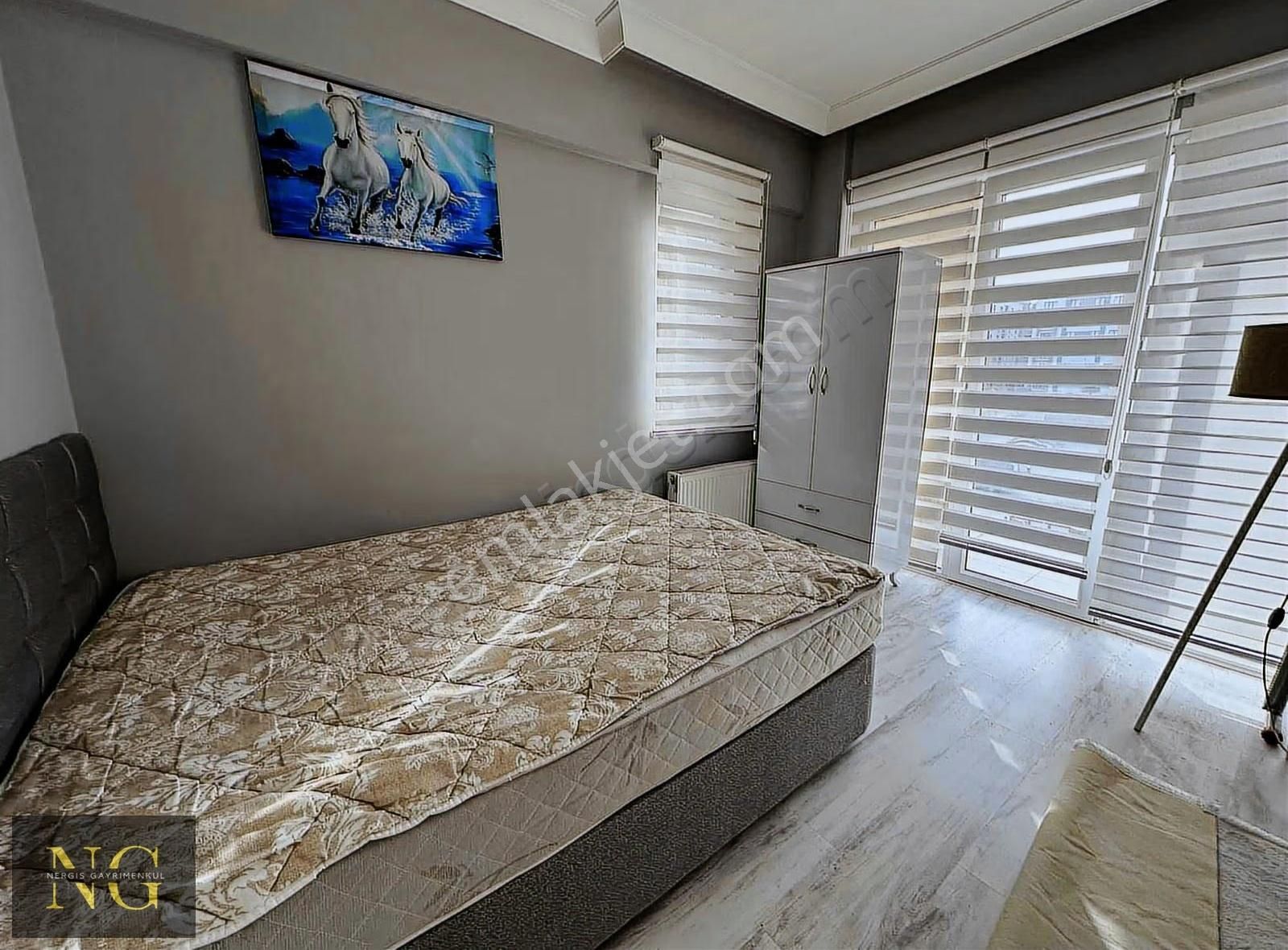 Nergisden Kiralık Site İçi Otoparklı Klimalı 1+1 Daire - Görsel 22