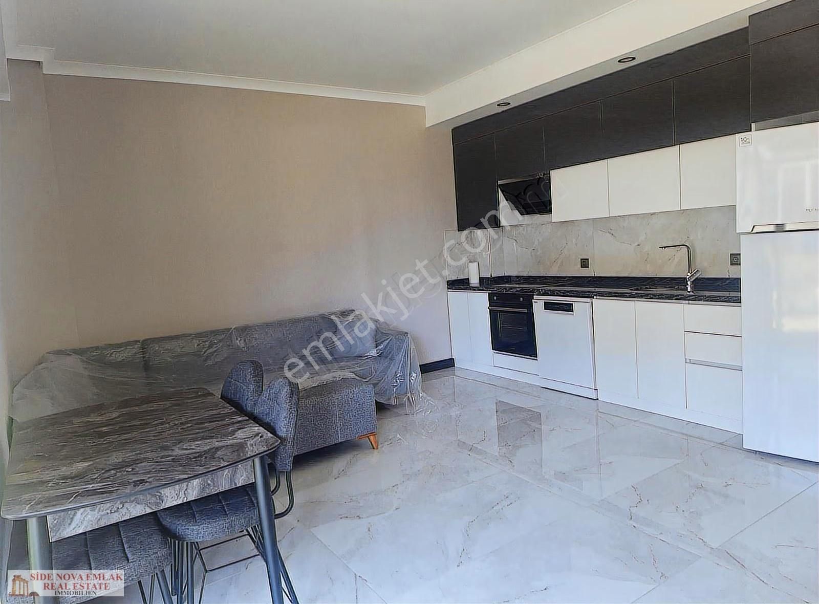 Manavgat Evrenseki Eşyalı 1+1 Satılık Özel Bahçeli Giriş Kat