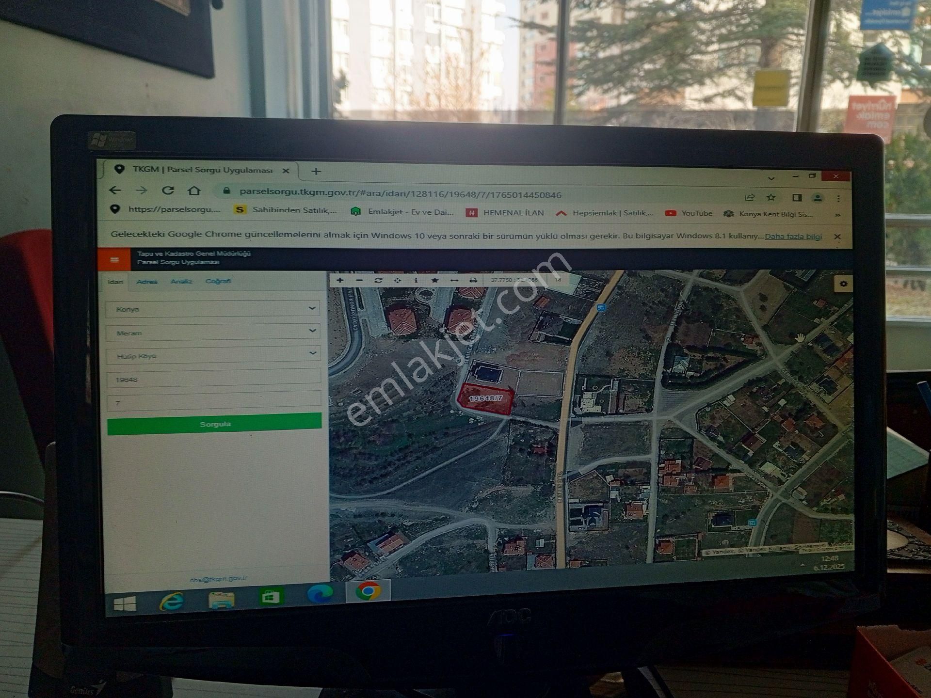 Konya Meram Hatıp Mah. 2014 M2 Satılık Villa Arsası