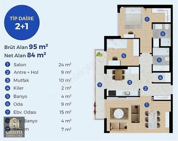 Yenıcamı Mahallesin De Sıfır Residance Daire - Görsel 8