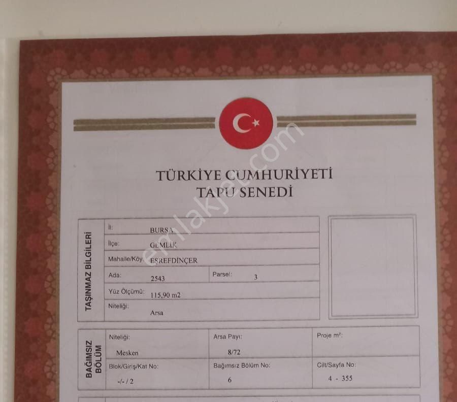 Bursa Gemlik Eşref Dinçer Mahallesinde 2+1 Satılık Daire - Görsel 2