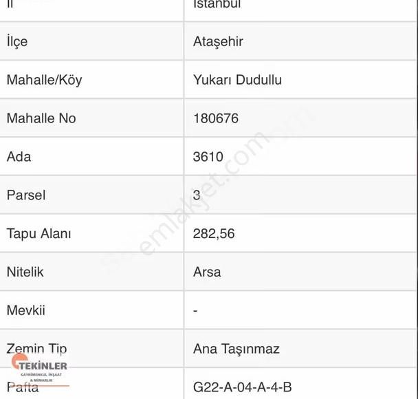 Mimar Sinan Mahallesinde 282 M2 Satılık Arsa