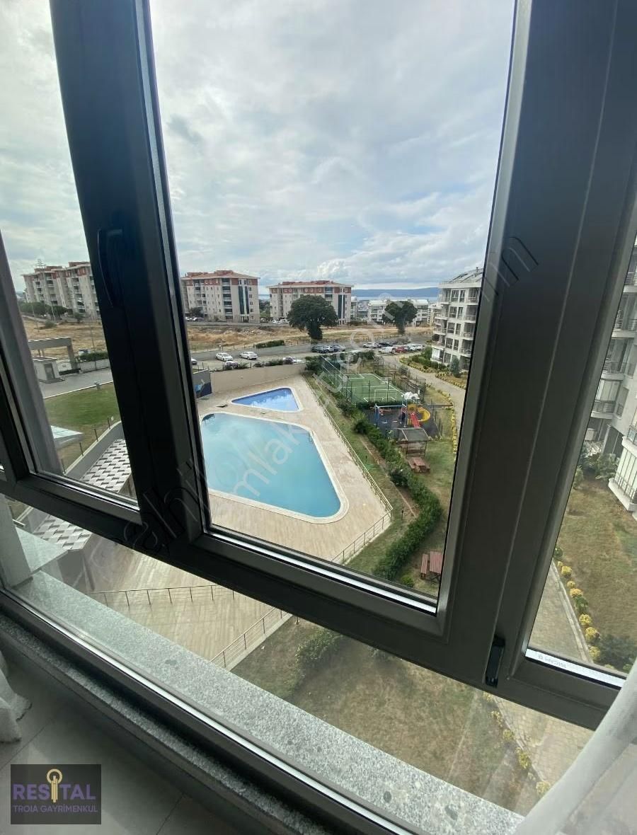 Çanakkale Hamidiye Vizyon Park'ta Deniz & Havuz Manzaralı 2+1 - Görsel 21