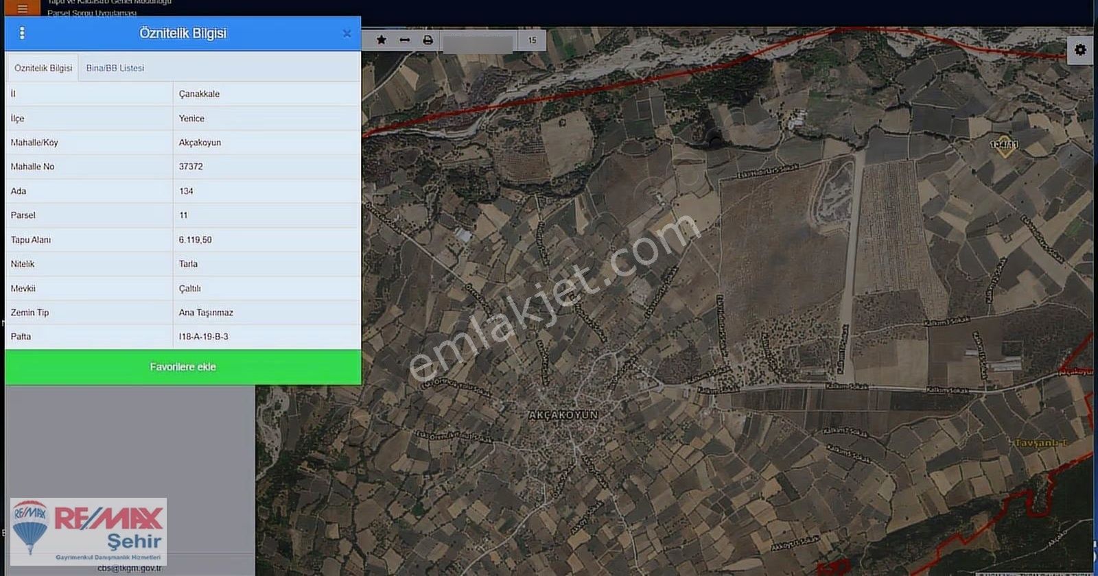 Çanakkale Yenice De Yatırım Değeri Yüksek Satılık 6.120m2 Tarla - Görsel 9