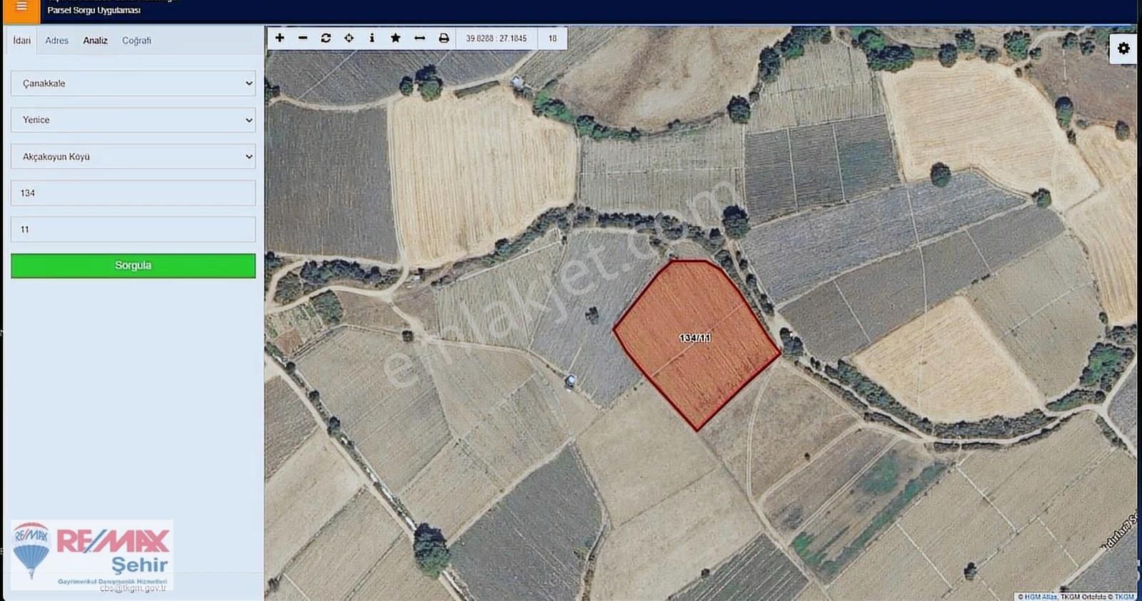 Çanakkale Yenice De Yatırım Değeri Yüksek Satılık 6.120m2 Tarla - Görsel 7