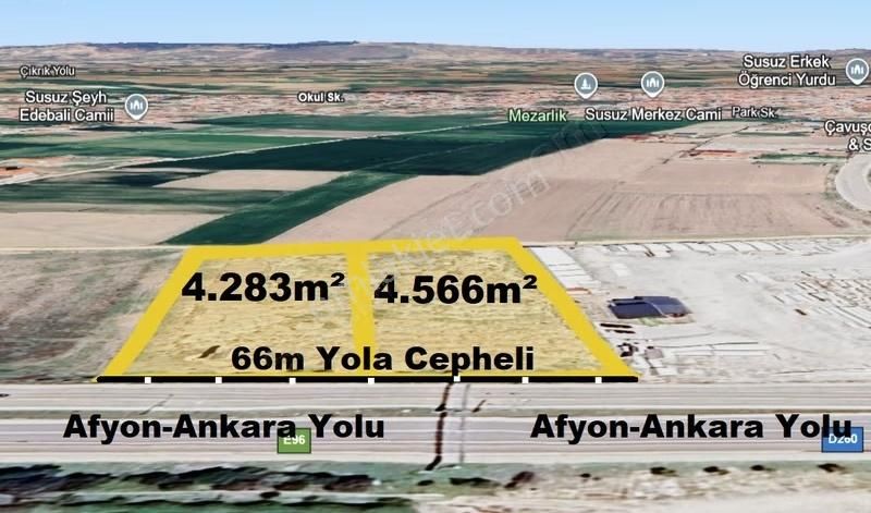 Afyon-ankara Yolu Üzeri Çok Amaçlı Çift Yol Cepheli 8.849m²arazi - Görsel 2