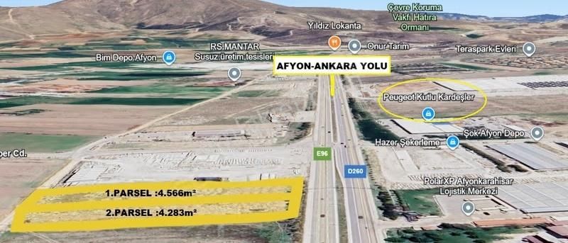 Afyon-ankara Yolu Üzeri Çok Amaçlı Çift Yol Cepheli 8.849m²arazi - Görsel 4