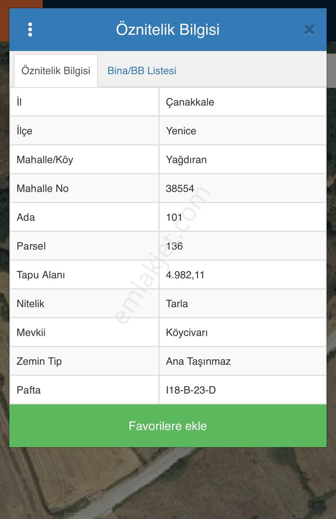 Balcity'den Çanakkale Yenice 5 Dönüm İmar Dibinde Arsa Vasfında Bahçe!! - Görsel 7