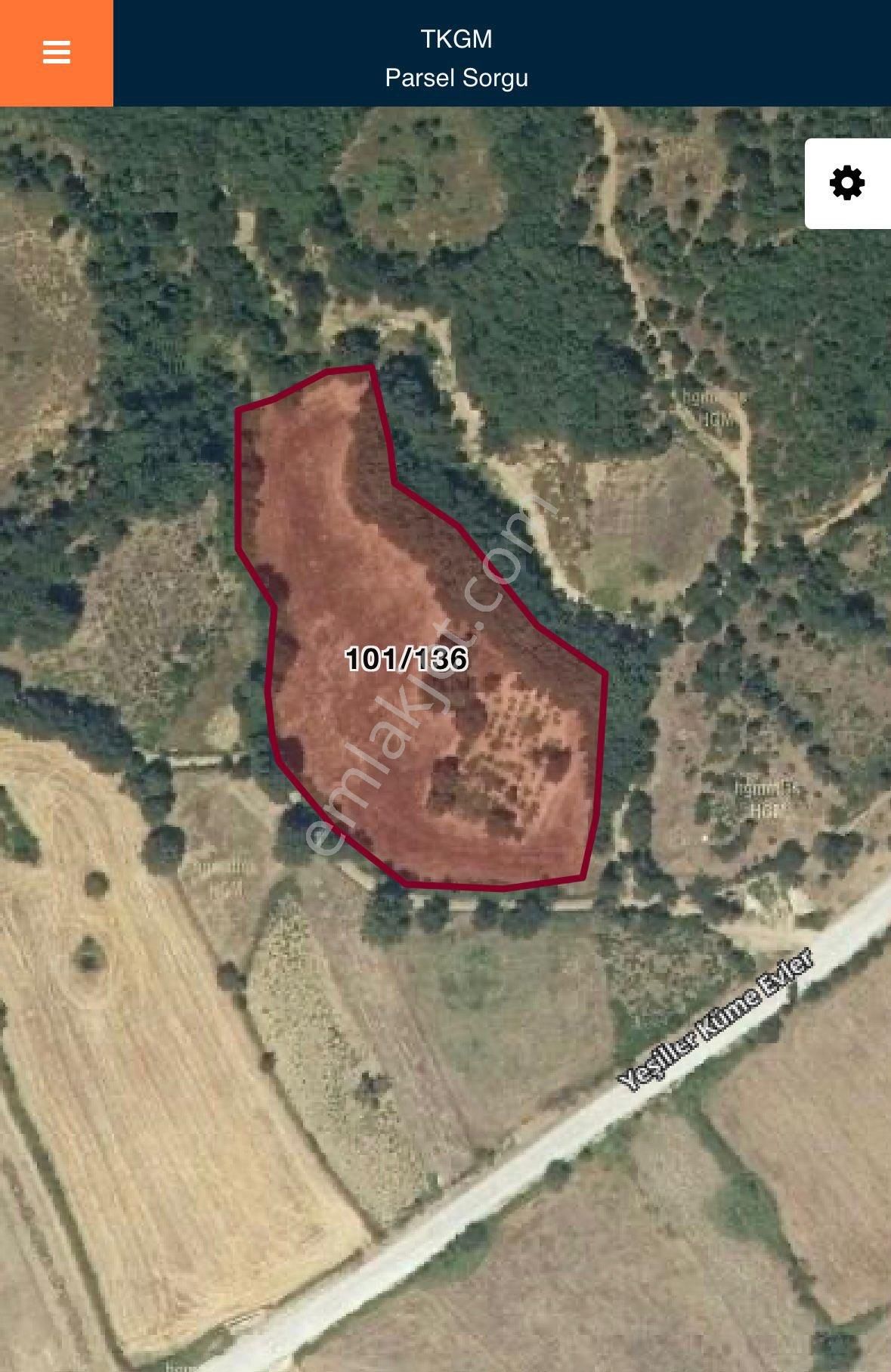 Balcity'den Çanakkale Yenice 5 Dönüm İmar Dibinde Arsa Vasfında Bahçe!! - Görsel 3