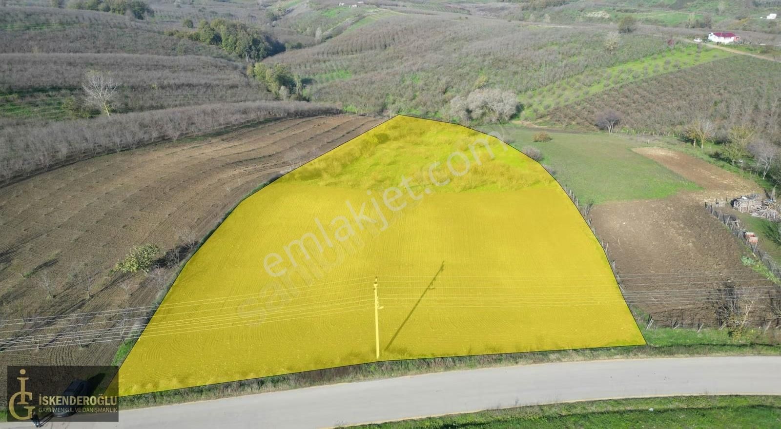 Ferizli Nalköyde Ana Yol Kenarı Satılık Tarla