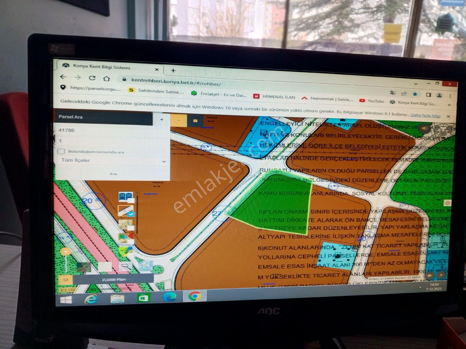 Konya Meram Uzunharmanlar Mah. 164 M2 Ketsel Dönüşüm Arsası