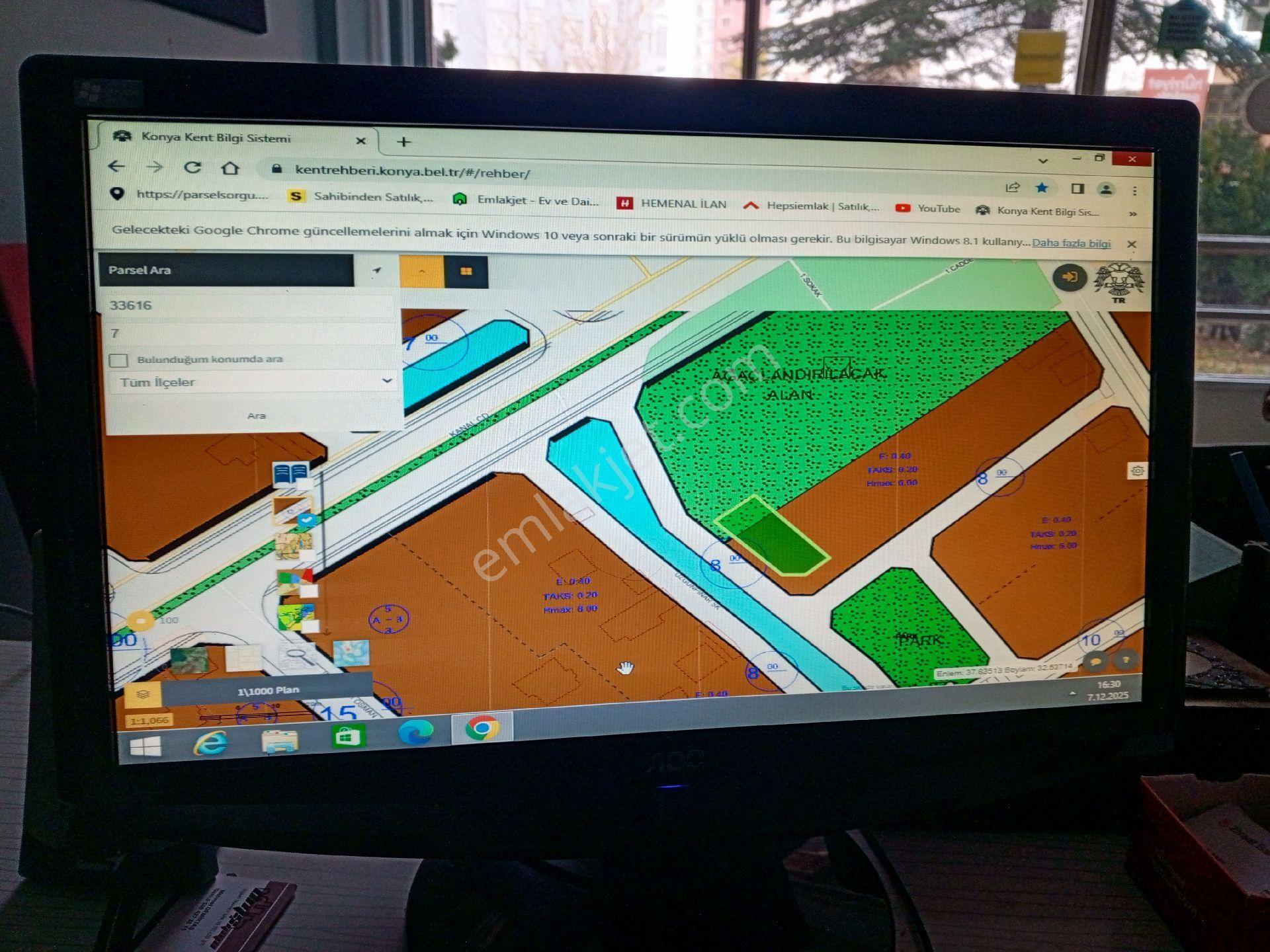 Konya Karatay Karaslan Üzümcü Mah. 512 M2 Konut İmarlı Satıl