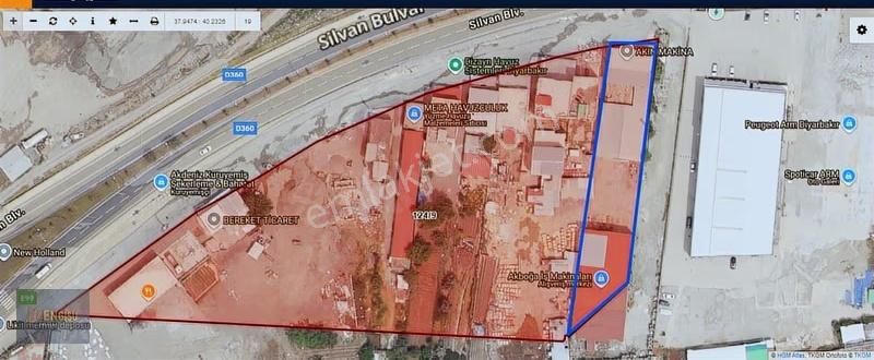 Silvan Yolu Skoda Bayii Yanı Satılık 2 Dönüm Hazır Depolu Arazi