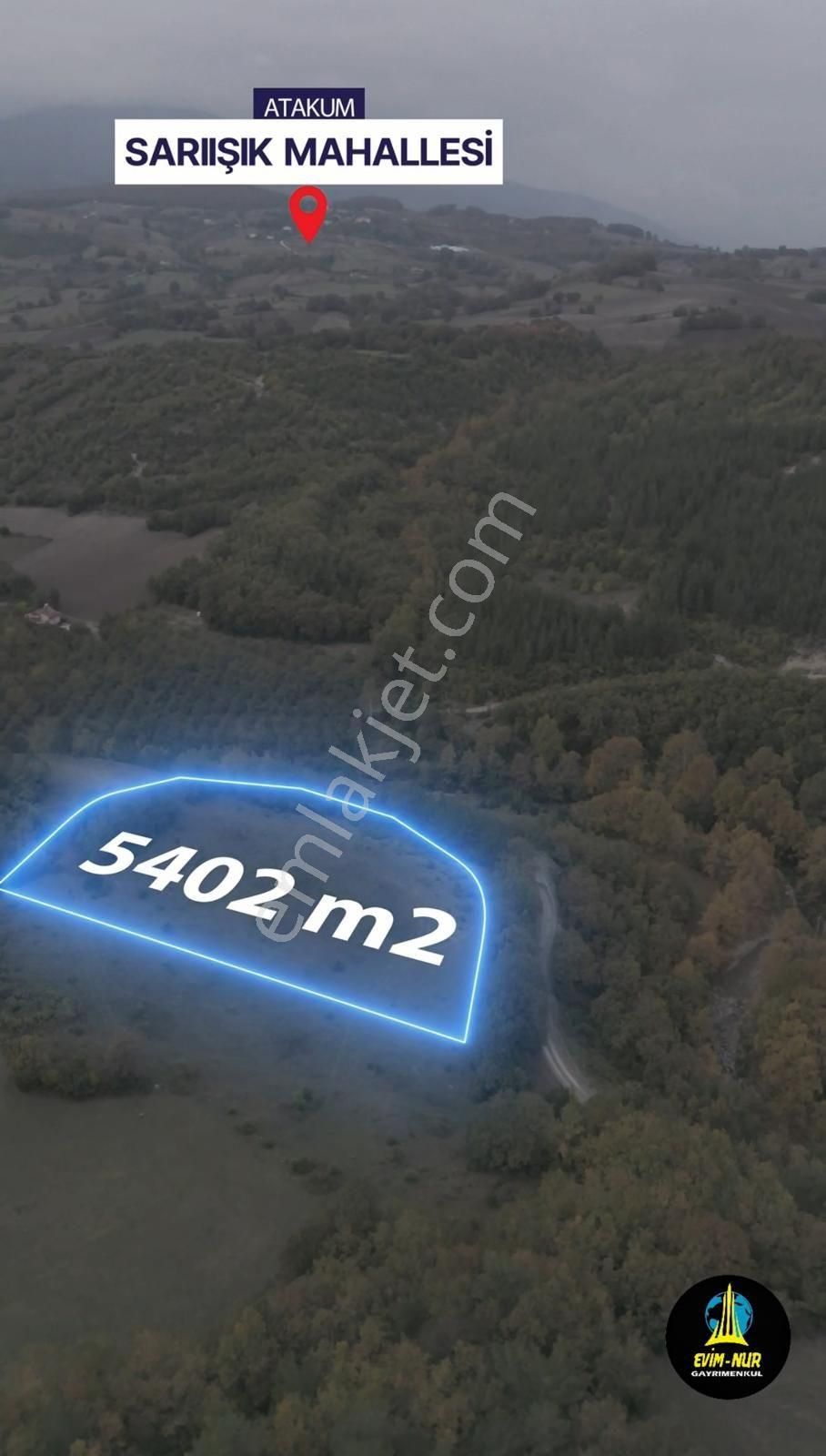 Evim-nur'dan Kulacadağ Mah. Mükkemel Konumda Yatırımlık 5.402 M2 Kupon Tarla