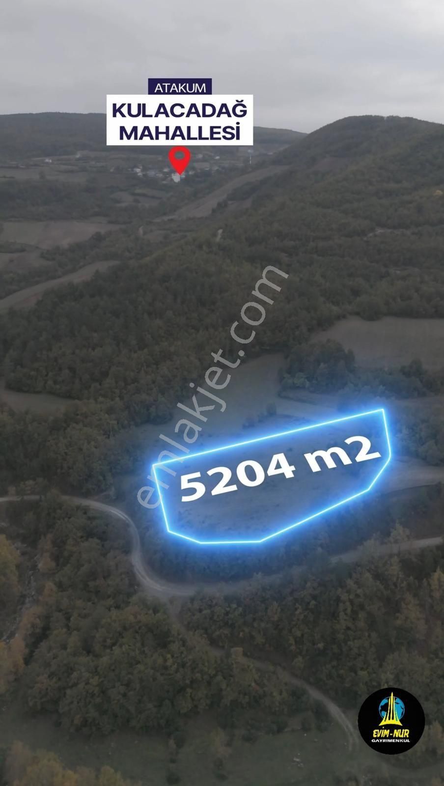 Evim-nur'dan Kulacadağ Mah. Mükkemel Konumda Yatırımlık 5.402 M2 Kupon Tarla - Görsel 5