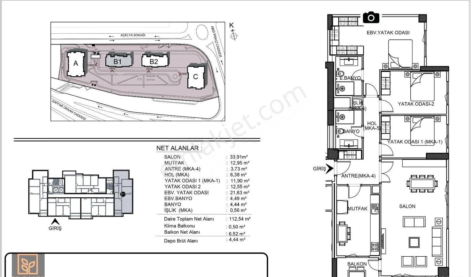 Modern Yaka Tek Yetkili Satış Ofisi 3+1 Satılık (my308) - Görsel 14