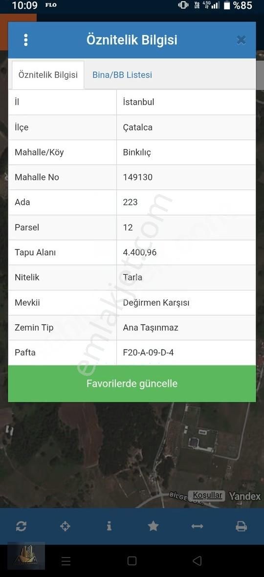 Çatalca Binkılıç'ta 465 M2 Uygun Fiyat Mükemmel Konum - Görsel 2
