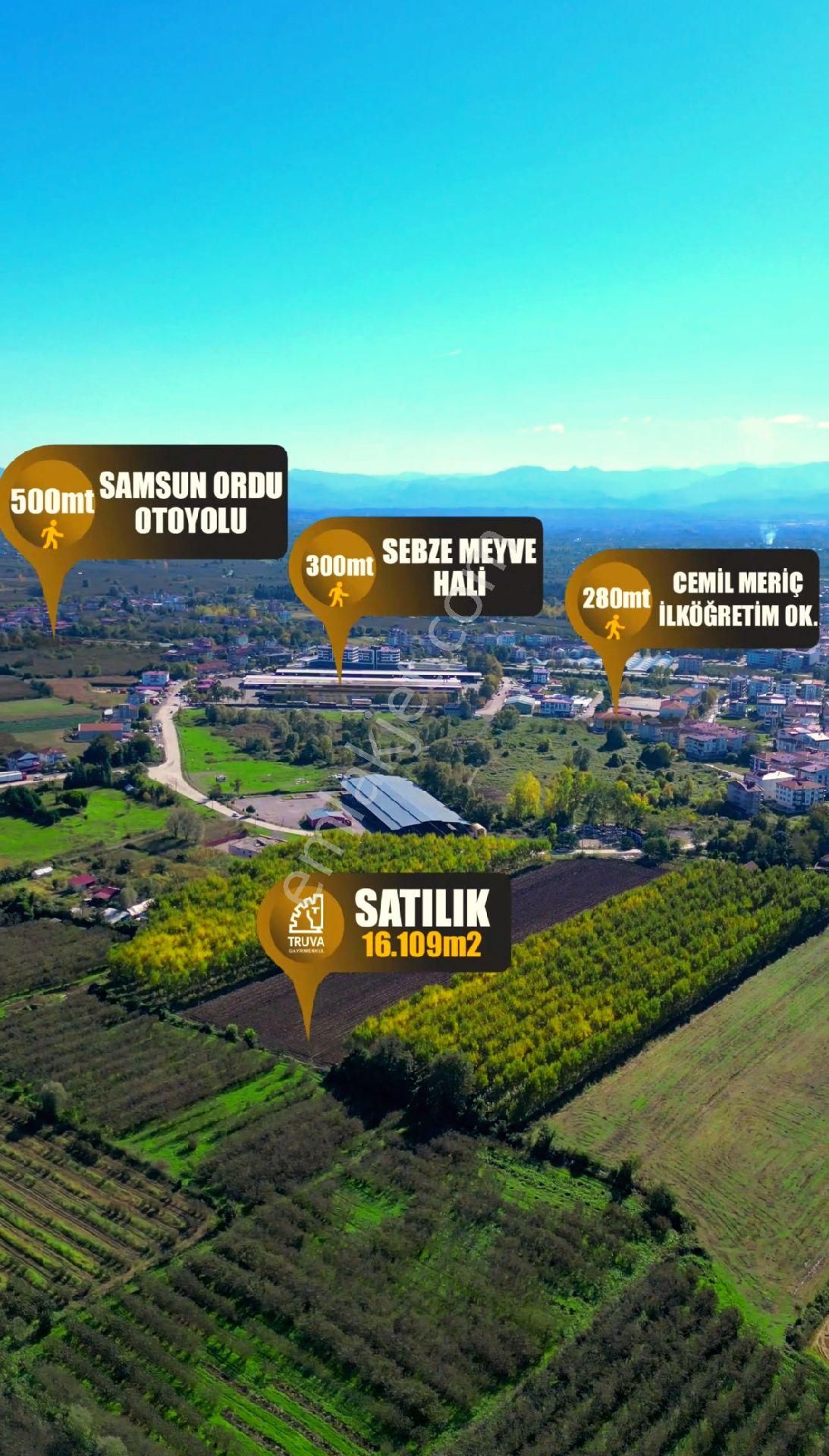 Truva/nazım Demirci'den Çarşamba Bafracalı Satılık 16dönüm Arazi - Görsel 25