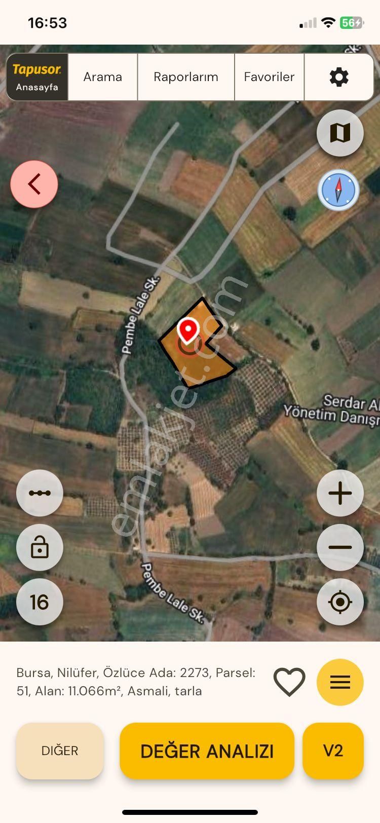 Bursa Nilüfer Özlüce'de 2.766 M2 Satılık Tarla - Görsel 9